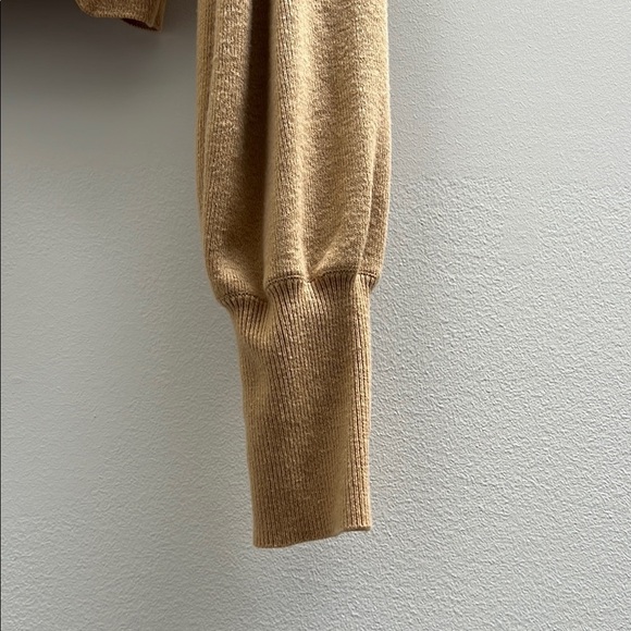 Aritzia Wilfred Cropped Tan Turtleneck Sweater - Picture 3 of 5